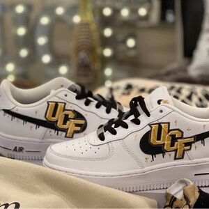Custom UCF Air Force 1! Youth 5.5/ladies 7/7.5 Brand new